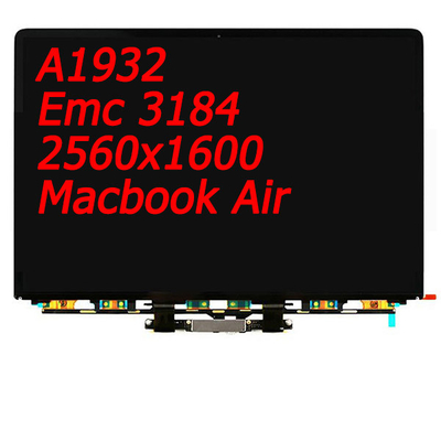 Type affichage à cristaux liquides A1932 EMC 3184 2560x1600 de H IPS de rétine de Macbook 2018 ans
